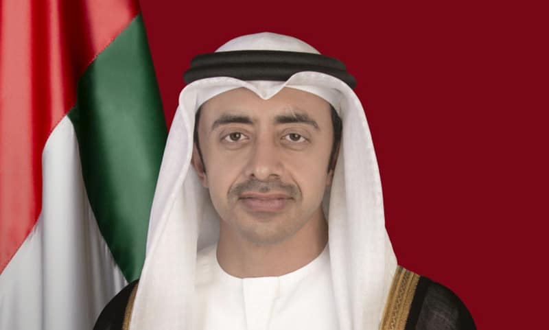 عبد الله بن زايد يلتقي زعيم المعارضة الإسرائيلي