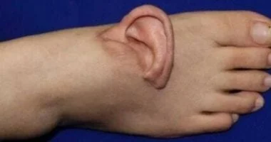 امرأة صينية تعيد تثبيت أذنها بعد 5 أشهر من زرعها في باطن قدمها 