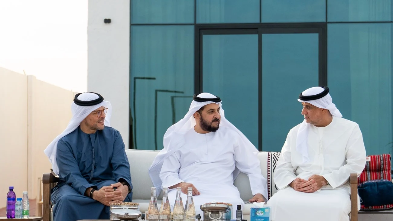 حمدان بن زايد يزور مبارك سهيل اليبهوني في مسكنه بمدينة السلع 