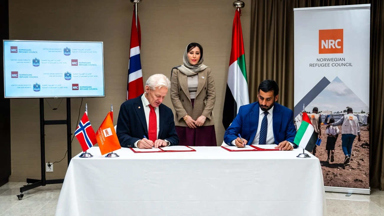 الإمارات توقع اتفاقية تعاون مع المجلس النرويجي للاجئين لتقديم مساعدات للاجئين في شرق أفريقيا 