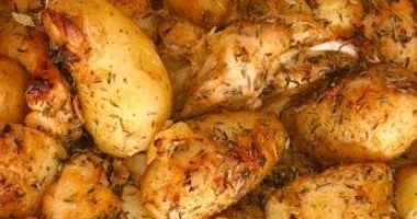 طريقة إعداد صينية دجاج بالثوم والليمون 