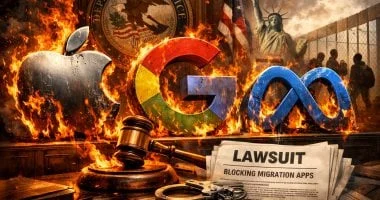 دعوى ضد جوجل وأبل وميتا بحذف تطبيقات ترصد الهجرة بعد ضغوط أميركية 